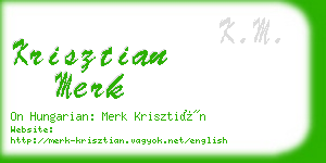 krisztian merk business card